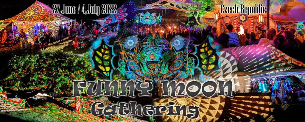 Banner festivalu Funny Moon Gathering